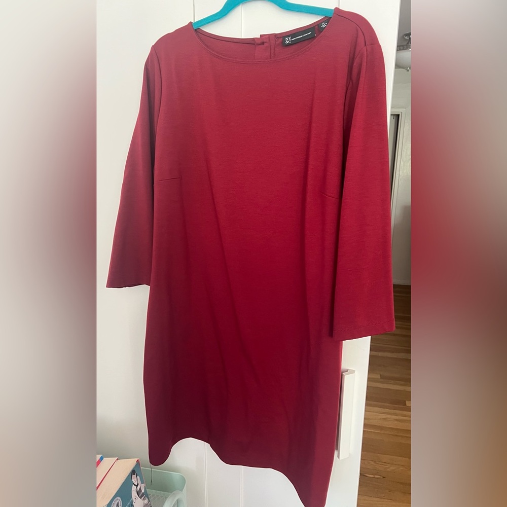 New York & Company Burgundy dress